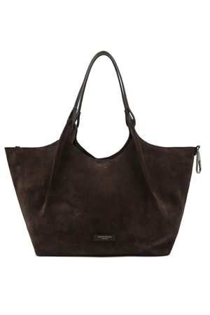 Dark brown Dua bag soft suede GIANNI CHIARINI | BS9780CMPL974